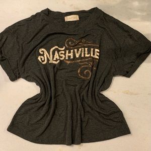Altar’d State Black Short Sleeve “Nashville” T-Shirt in Size XS